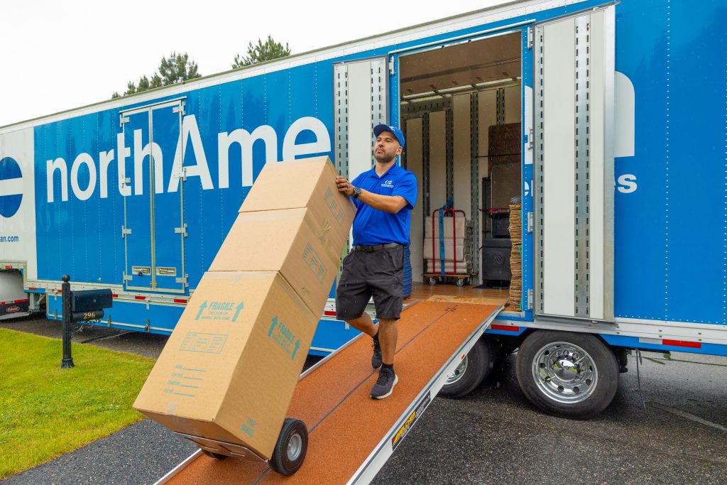 Burgess Moving & Storge Employee providing moving services