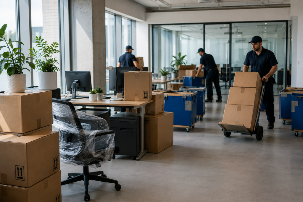 commercial office space during a move